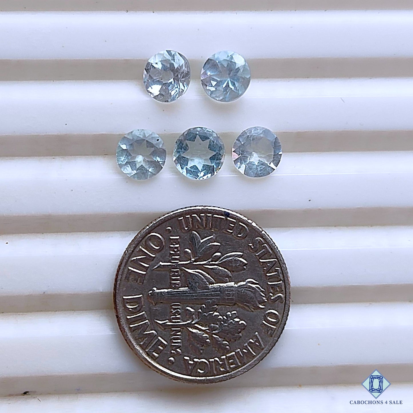 Aquamarine Round Calibrated