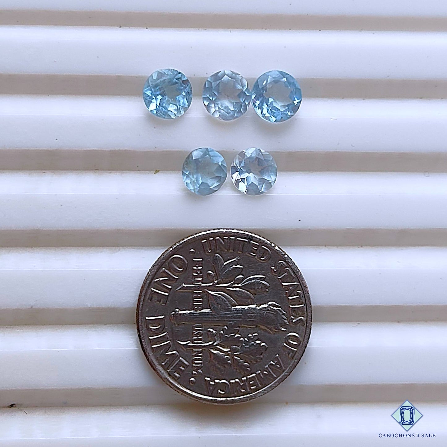 Aquamarine Round Calibrated