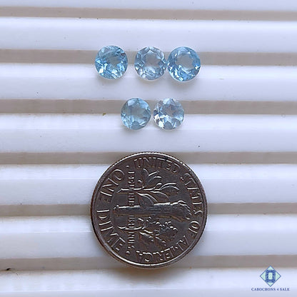 Aquamarine Round Calibrated