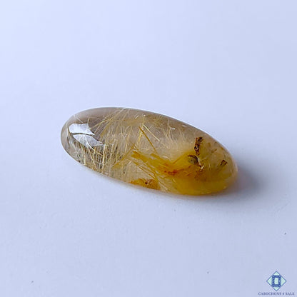 Golden Rutile Quartz Oval Cabochons 27x12x6mm