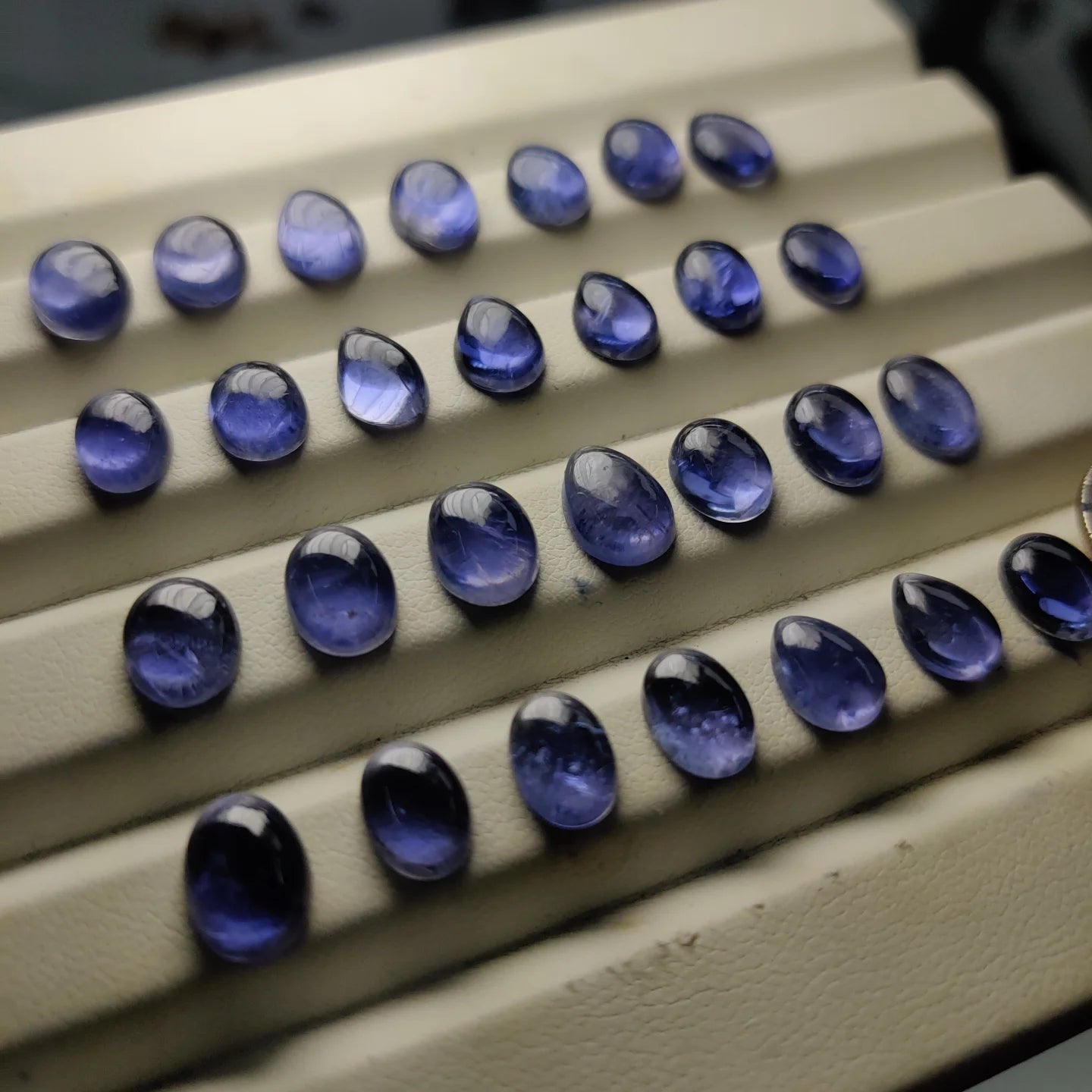 Natural Iolite Gemstone Cabochon | Blue Violet Loose Stone for Jewelry Making | Premium Artisan Cut