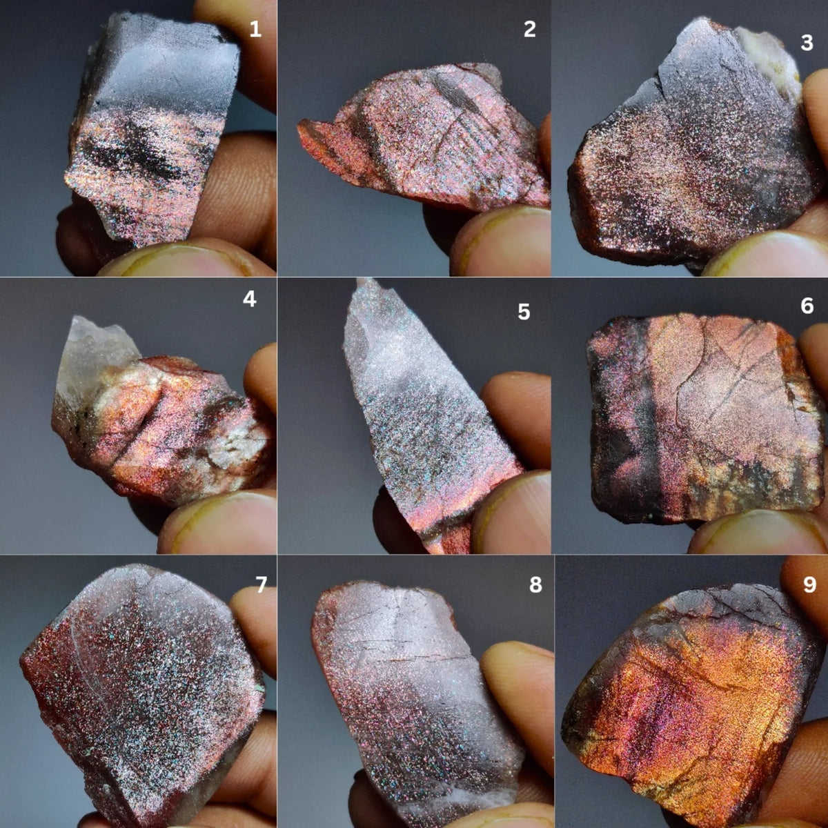Natural Purple Haze Sunstone Gemstone Cabochon | Enchanting Violet Glow with Natural Sparkle for Jewelry Making